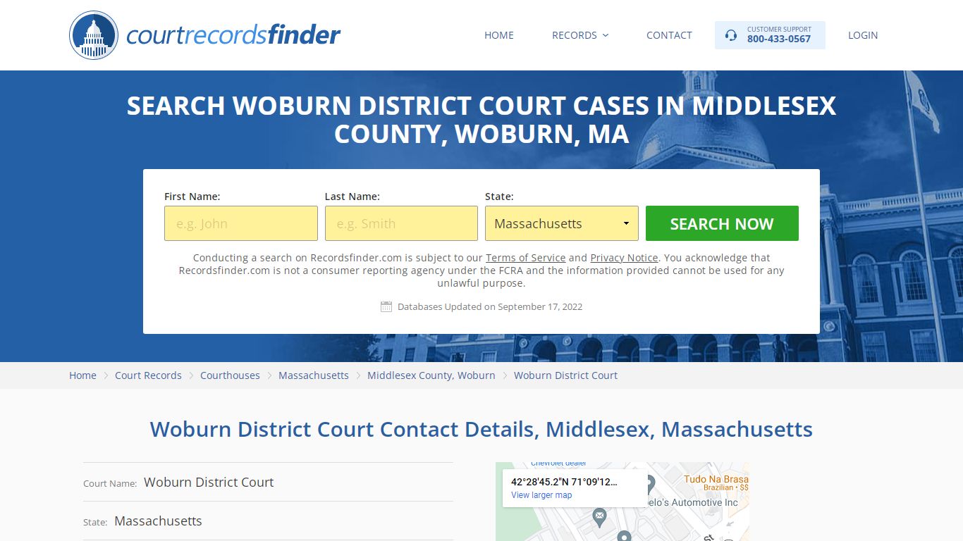 Woburn District Court Case Search - RecordsFinder